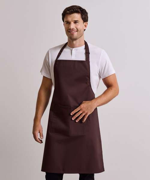 Colours bib apron with pocket