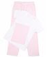 White/Pink/White Stripe