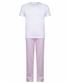 White/Pink/White Stripe